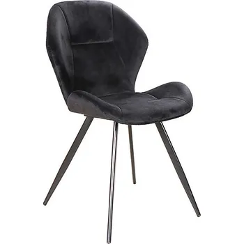 Jídelní židle Židle jídelní černá/černá GINGER VELVET