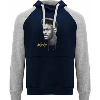 Chlapecká mikina Mikina Badet Neymar Portrait Barva: Námořnická modrá / melírová, Velikost: 122/128 - 7/8let