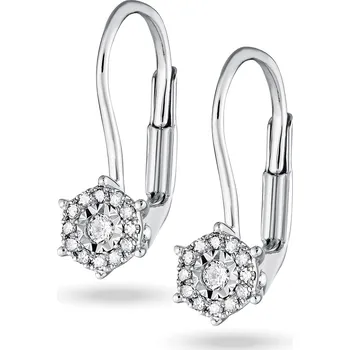Náušnice Diamantové náušnice Vincenzo Materiál šperku: Bílé zlato