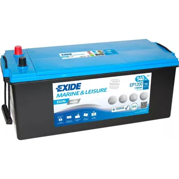 Trakční baterie EXIDE DUAL 140Ah 12V 1200A,EP1200