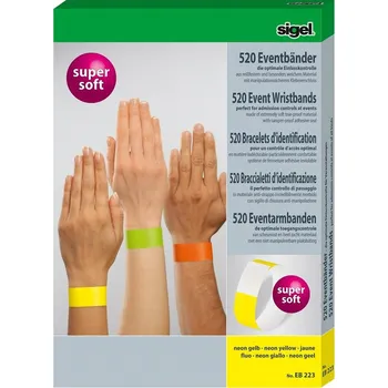 Náramek Identifikační bezpečnostní náramky Super Soft, 100ks - červená