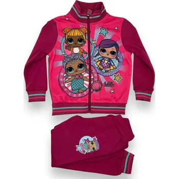 Fashion Dívčí růžová tepláková souprava LOL Barva: Fuchsiová, Velikost: 104