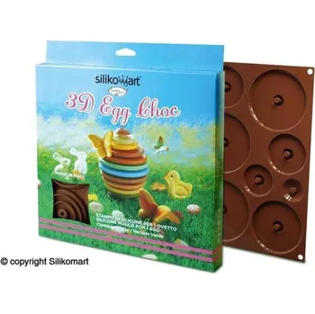 Forma na pečení Silikomart Silikonová čokoforma - 3D vajíčko