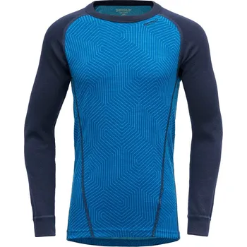 Cyklistické kalhoty Dětské tričko Devold Duo Active Junior Shirt Skydiver/Evening