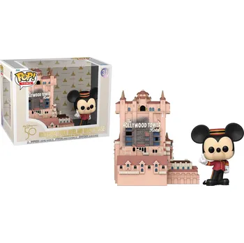 Figurka Funko POP! Walt Disney Word 50th Anniversary Town vinylová Hollywood Tower Hotel and Mickey Mouse 9 cm