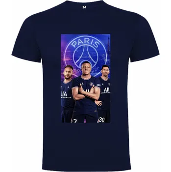 Chlapecká mikina Tričko Neymar & Mbappé & Messi PSG Barva: černá, Velikost: 110/116 - 4/5let