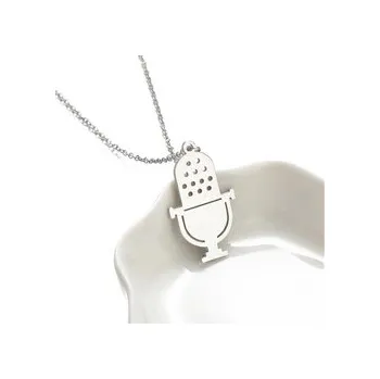 Náhrdelník Náhrdelník s mikrofonem, stříbrný