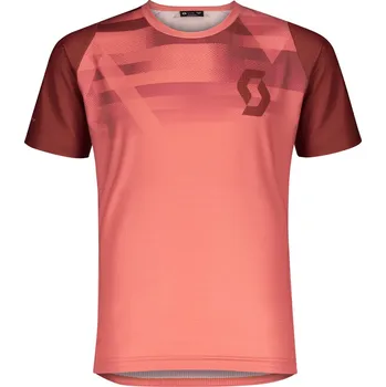 Cyklistické kalhoty Dětský cyklistický dres Scott Shirt Jr Trail 20 s/sl Bri Re/Ru Re
