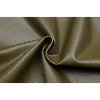 Koženka oděvní elastická broušený rub - různé barvy Barva: khaki