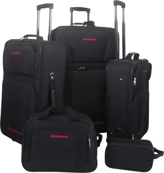 Cestovní kufr vidaXL 90154 5dílný set cestovních kufrů černý