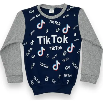 Chlapecké tričko Memocan Chlapecké tričko s dlouhým rukávem TIKTOK 01 Barva: Modrá, Velikost: 74/78