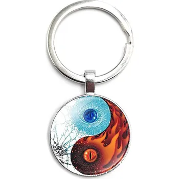 Přívěsek na klíče jin jang