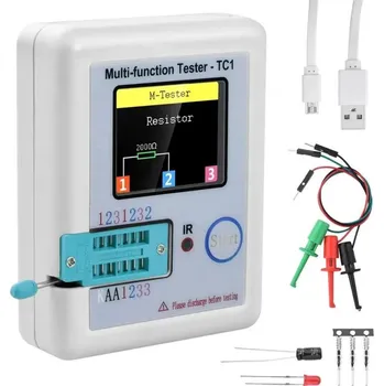 Vývojová deska LCR-TC1 Univerzální tester LCR, ESR a polovodičových součástek