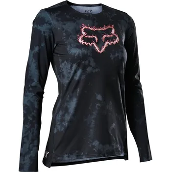 Cyklistické kalhoty Dámský cyklistický dres Fox W Flexair Ls Jersey Ts57 Black