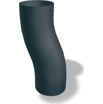 okap PREFA soklové koleno hliníkové Ø 100 mm, Antracit P10 RAL 7016