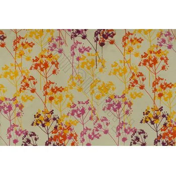 Květy trávy na béžové úplet