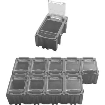Vložka do organizéru na nářadí Onpira Organizér - úložný box pro SMD/SMT součástky 39x23,5x18 mm [10 ks] Barva: Šedá