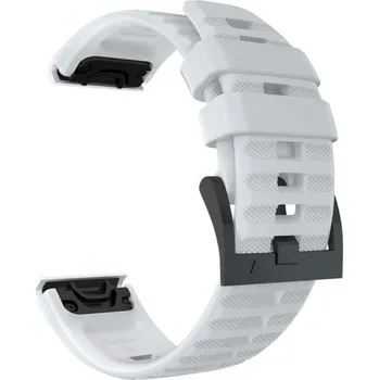 Sportovní silikonový řemínek bílý pro Garmin - EasyFit/QuickFit 26mm