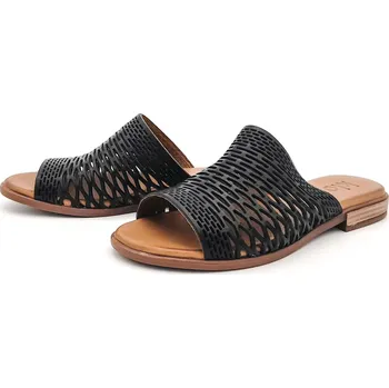 Dámské pantofle Dámské kožené pantofle 130-SB-03 Klop černá Barva: černá, Velikost: 40