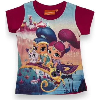 Dívčí tričko Nickelodeon Dívčí trička s krátkým rukávem SHINE Barva: Fuchsiová, Velikost: 104