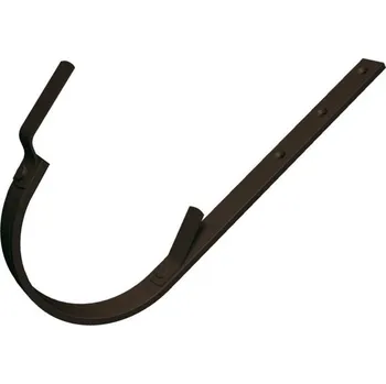 okap PREFA hliníkový hák žlabu rovný Ø 150 mm, Oříšková P10 RAL 8019