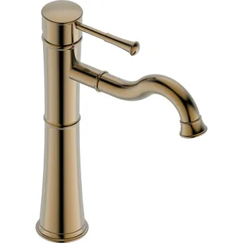 Vodovodní baterie SAPHO ATENA stojánková umyvadlová baterie vysoká bez výpusti, bronz