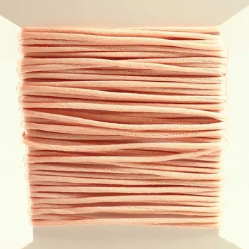 Náramek Pro Háčkování Saténová šňůrka světle broskvová 5 m