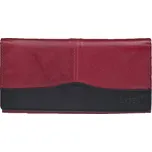 Lagen dámská peněženka kožená PWL-367-červená, černý lem - RED/BLK