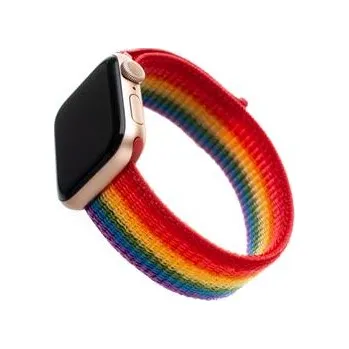 Řemínek na hodinky Řemínek FIXED (FIXNST-436-RA) Nylon pro Apple Watch 38/40/41 mm duhový