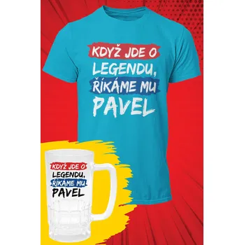 Pánské tričko Pavel - SET Barva: Tyrkysová, Velikost: 3XL