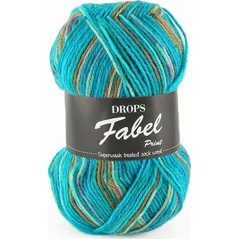 Příze Příze DROPS Fabel Print 162 - moře