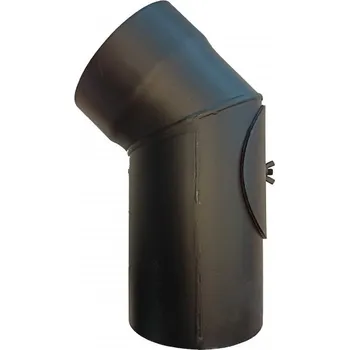 Kouřovod STS Prachatice KOUŘOVOD KOLENO pr.120mm, 45° s čistícím otvorem
