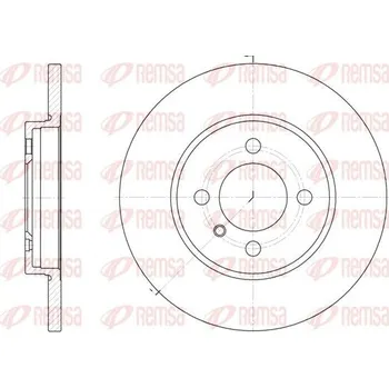 Brzdový kotouč Brzdový kotouč REMSA 6058.00