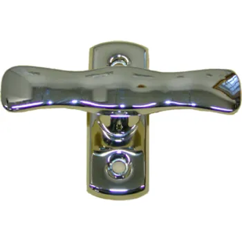 Okenní klika Okenní kování Excel oliva lesklý nikl Otvory na vruty