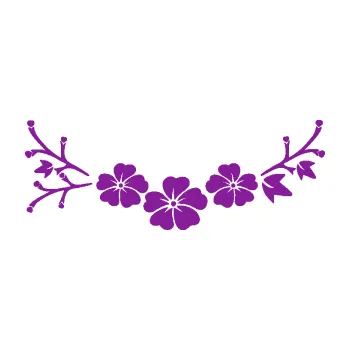 Samolepící dekorace Květina dekor 044 levá (14 - fialová) SAMOLEPKA NA AUTO, NÁLEPKA, FÓLIE, POLEP, TUNING, VLASTNÍ TEXT, TISK, AUTOSAMOLEPKY.cz, POLEPY, OBRÁZEK, LOGO, 3D STICKERS