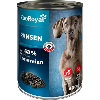 Krmivo pro psa ZooRoyal konzerva hovězí bachory 6 × 400 g