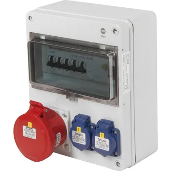 modulární přístroj a rozvaděč fb19004-6kA - ZSF20001000.1 /5810 Zásuvková skříň IP44 jištěná s chráničem 40/4/003