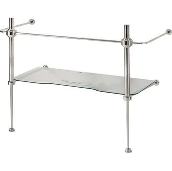 Kerasan WALDORF konstrukce pro umyvadlo 100cm se skleněnou poličkou, chrom