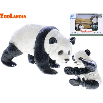 Figurka Mikro trading ZooLandia - Panda s mládětem 4,5 - 10 cm