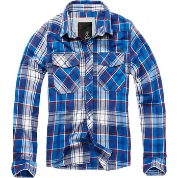 Oblečení a móda Pánská košile Brandit Checked - modrá 6XL