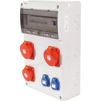 modulární přístroj a rozvaděč v689 - ZSF20102000.1 /3952 Zásuvková skříň IP44 jištěná s chráničem 40/4/003