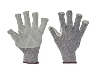 Pracovní rukavice CERVA Cropper Strong ruk. ch.vlákna/kůže šedé 7