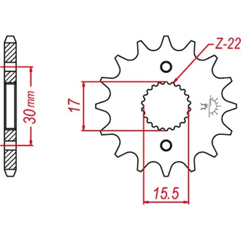 Řetězová sada pro motocykl GROSSKOPF řetězové kolo přední 2157 15 CRF 150R 07-22 (JTF1256.15) (GROSSKOPF řetězové kolo přední 2157 15 CRF 150R 07-22 (JTF1256.15))
