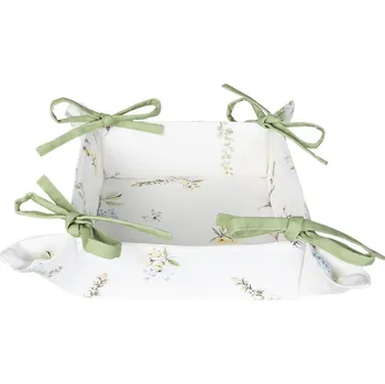 Krabice na pečivo Clayre & Eef, Holandsko Clayre & Eef - Košík na pečivo HAPPY FLORALS - 35*35*8 cm