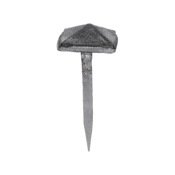 KOVIAN, s.r.o. Ozdobný kovaný čtvercový hřebík, hlavička 23x23x10 mm, hrot 3x2x33 mm, bez povrchové úpravy