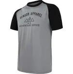 SENSOR MERINO ACTIVE ADVENTURE pánské triko kr.rukáv šedá/černá velikost L