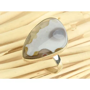 Prsten Achátový prsten stříbrný vel.51 Ag 925/1000 5,0g