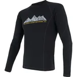 SENSOR MERINO DF ADVENTURE pánské triko dl.rukáv černá velikost M