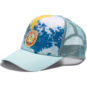 Módní doplněk vans Pánská kšiltovka checkers curved bill trucker blue glow