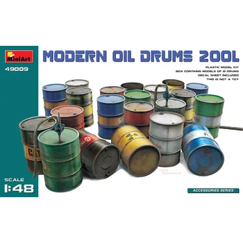 Plastikový model 1:48 Modern Oil Drums 200L